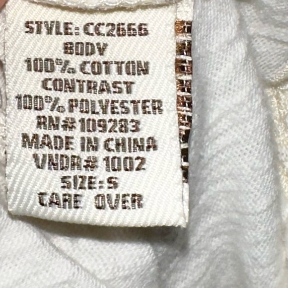 Vintage Havana Cream Cap Sleeve Crop Blouse - Picture 4 of 5